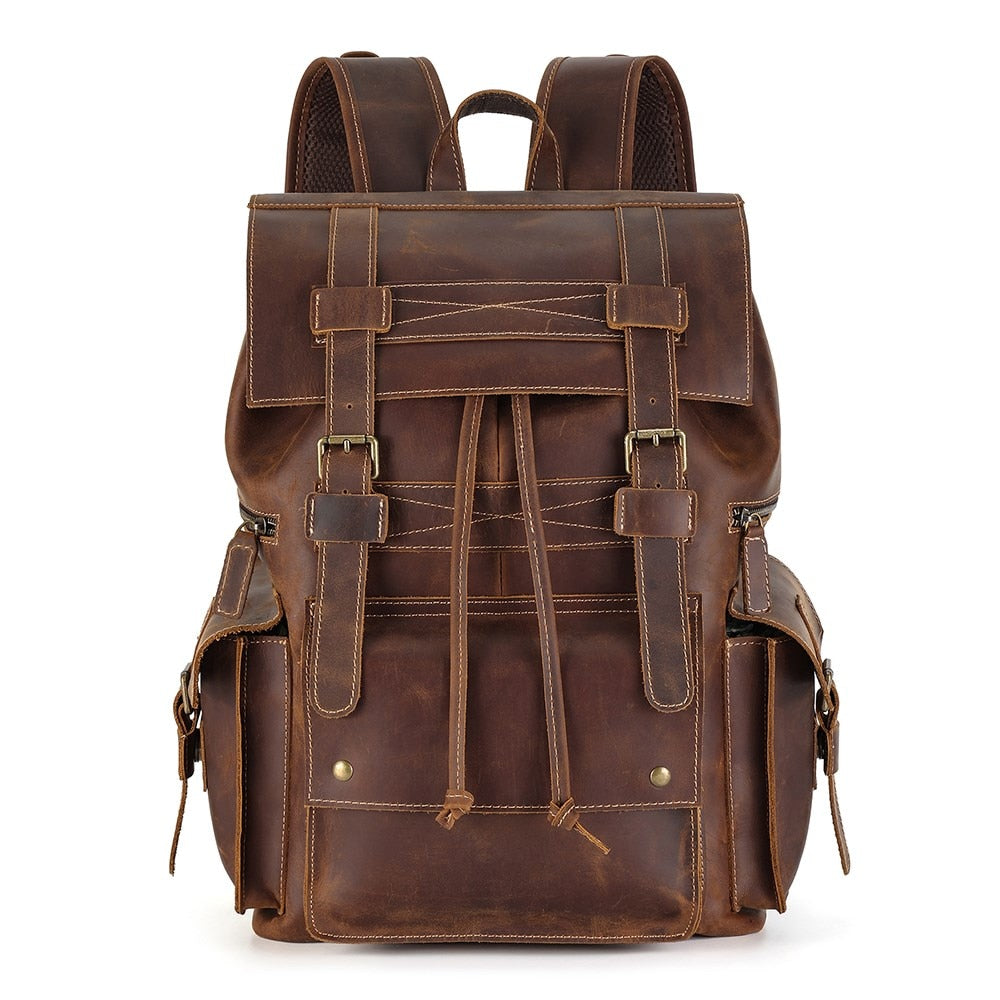 buy online genuine leather men's backpack padded B-Stock "Alaric" XL for Men Laptop 17 Inch STILORD no matter where you are. Salvatore Ferragamo Black Firenze Backpack