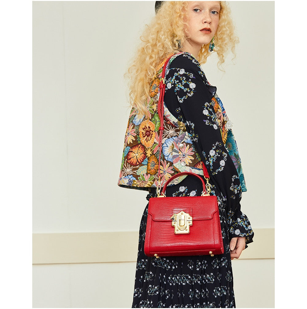 Luxury Leather Handbag - Suede & Saddle Leather Co.