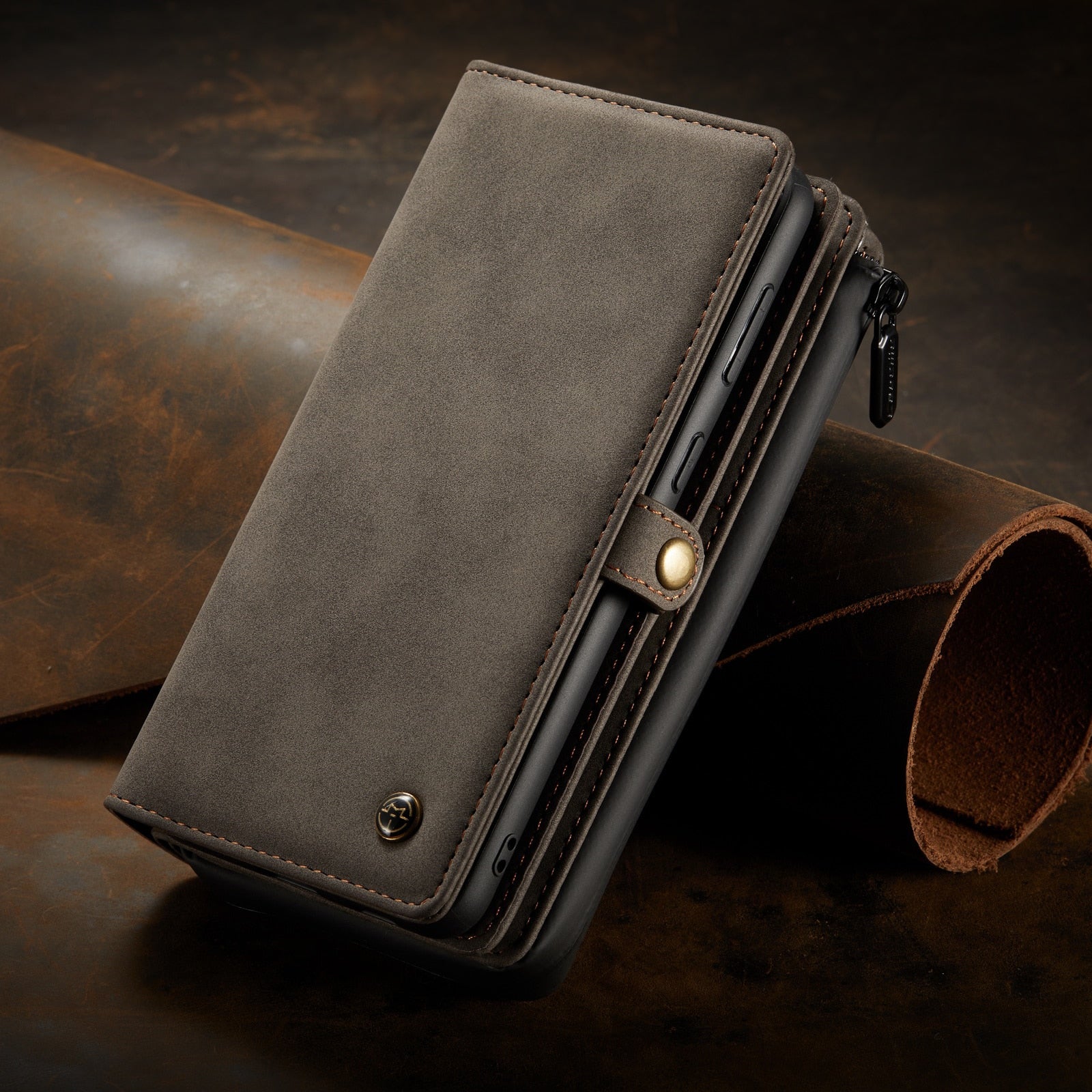 Detachable Wallet Case for Samsung S21 - Suede & Saddle Leather Co.