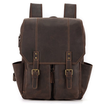 Larger Genuine Leather Backpack