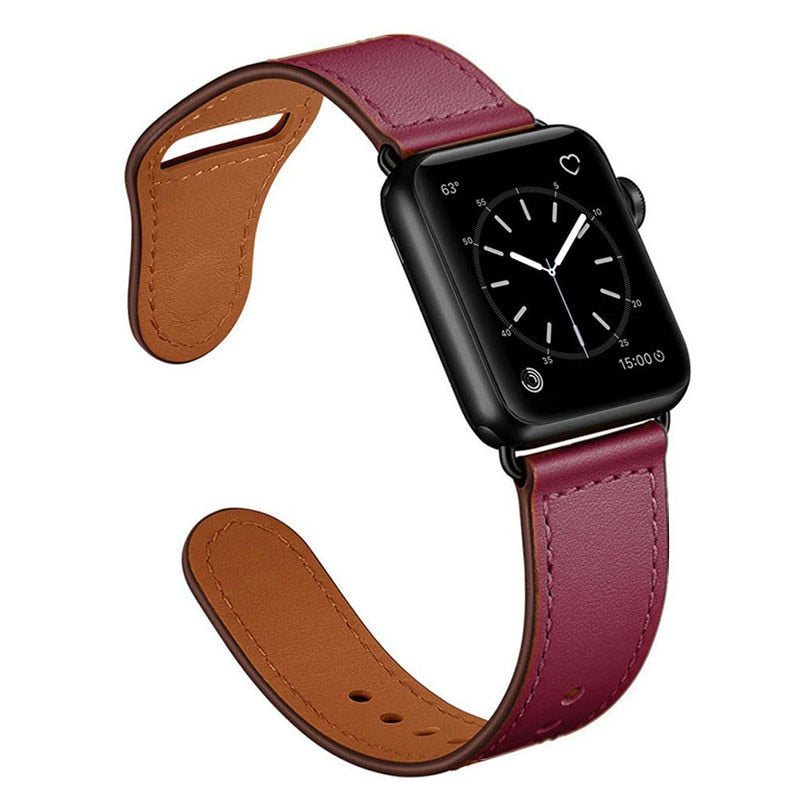 Leather Strap for Apple Watch - Suede & Saddle Leather Co.