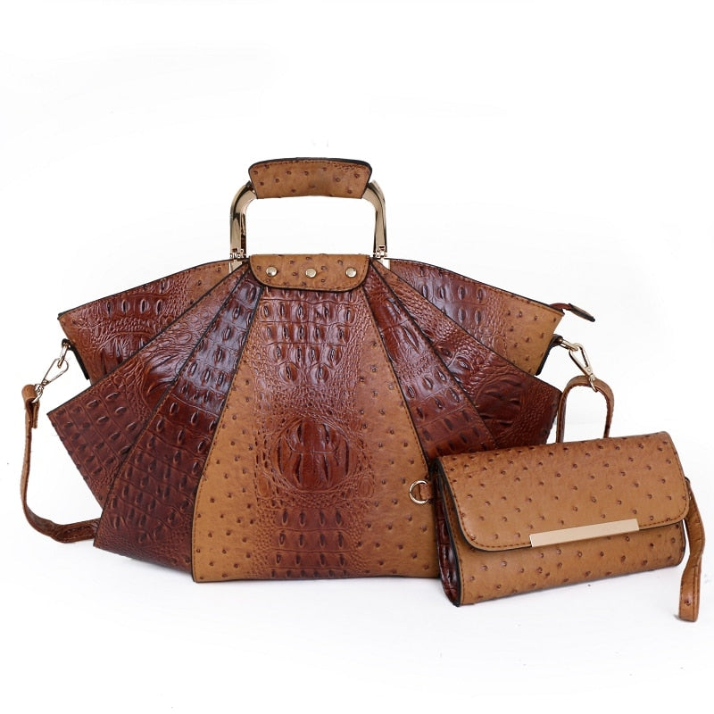 Large Capacity Handbag - Suede & Saddle Leather Co.