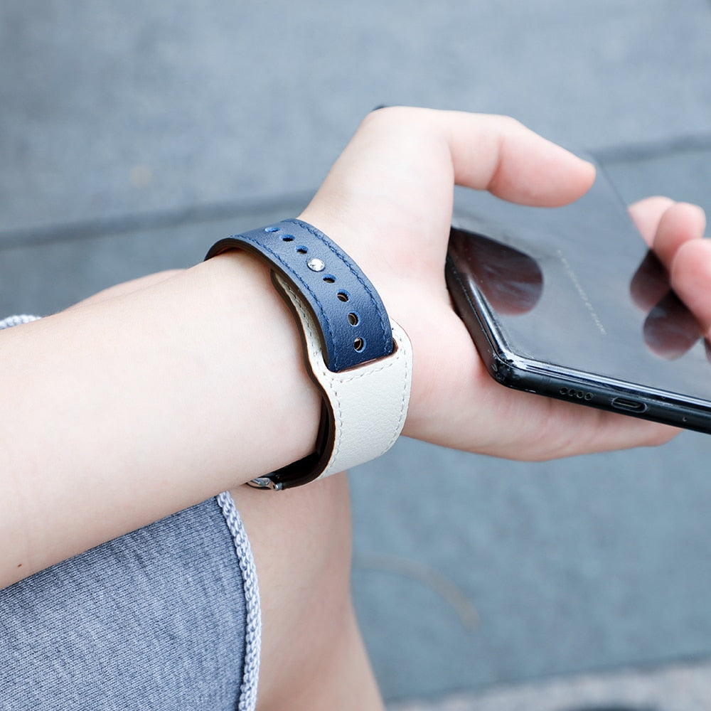 Leather Strap for Apple Watch - Suede & Saddle Leather Co.