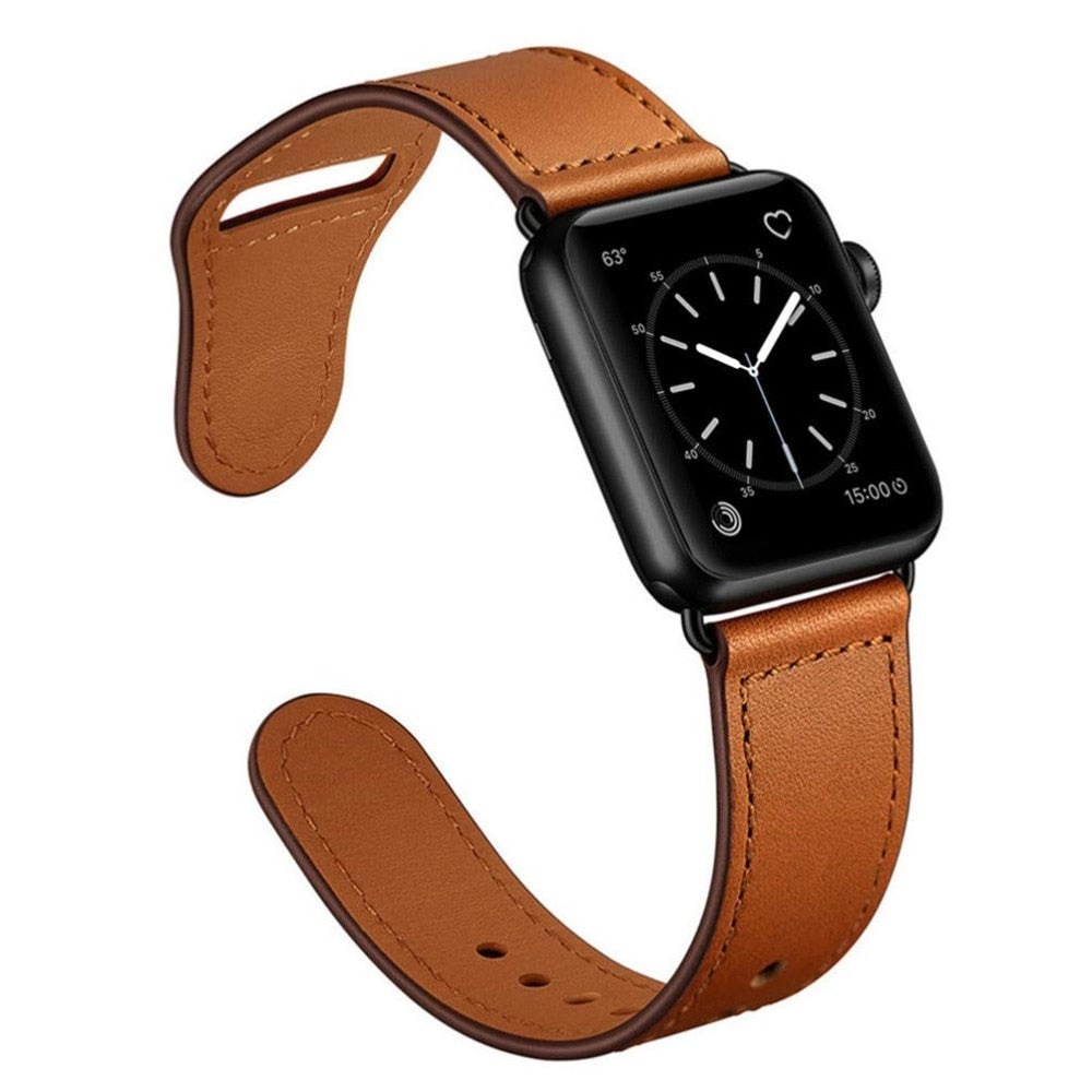 Leather Strap for Apple Watch - Suede & Saddle Leather Co.