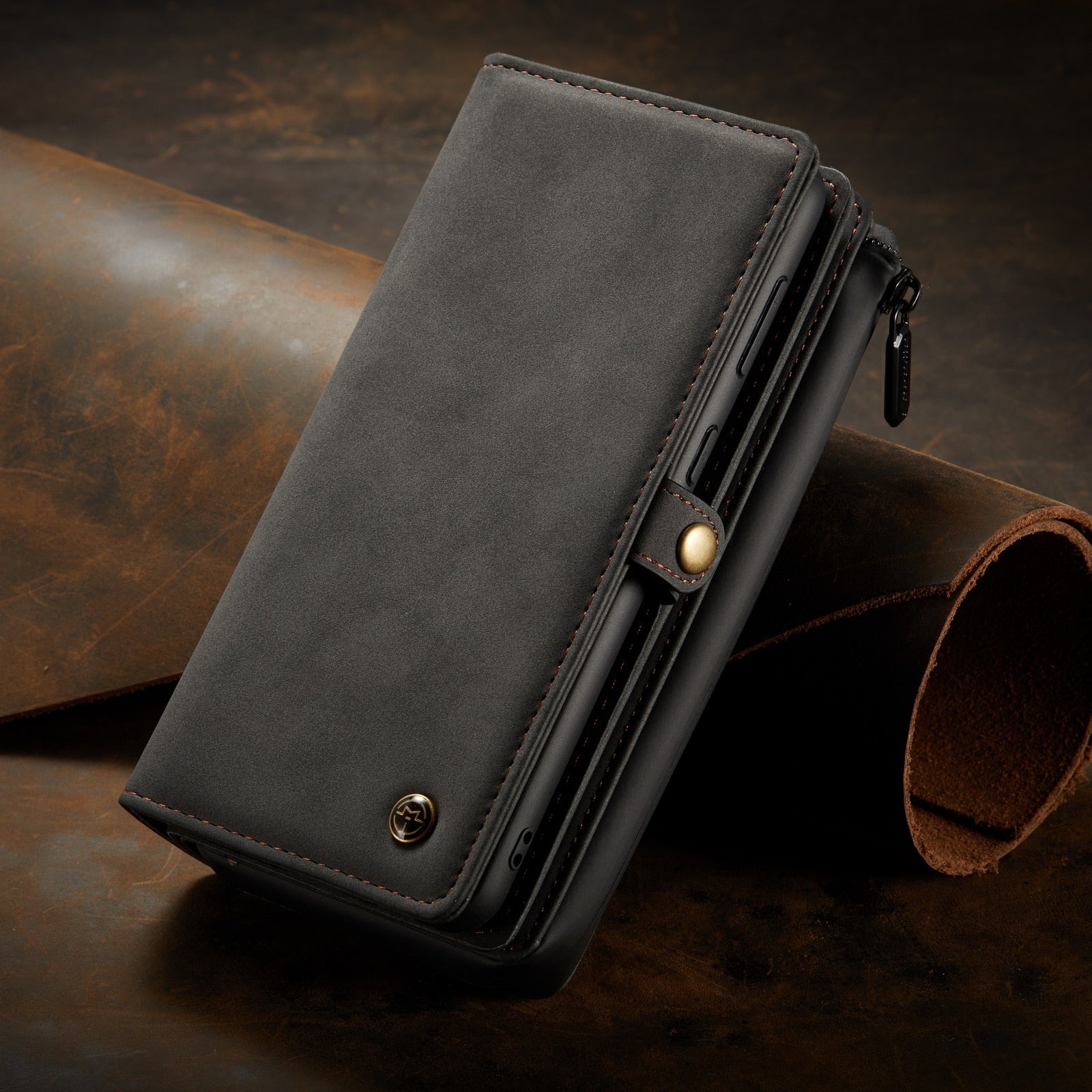 Detachable Wallet Case for Samsung S21 - Suede & Saddle Leather Co.