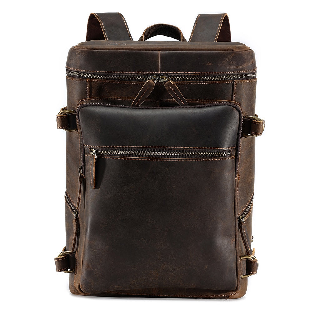 Genuine Leather Backpack - Suede & Saddle Leather Co.