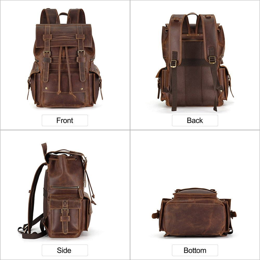 Leather Backpack - Suede & Saddle Leather Co.