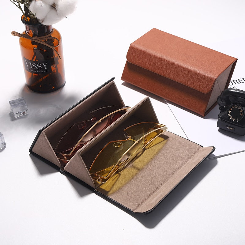 Leather Sunglasses Case - Suede & Saddle Leather Co.