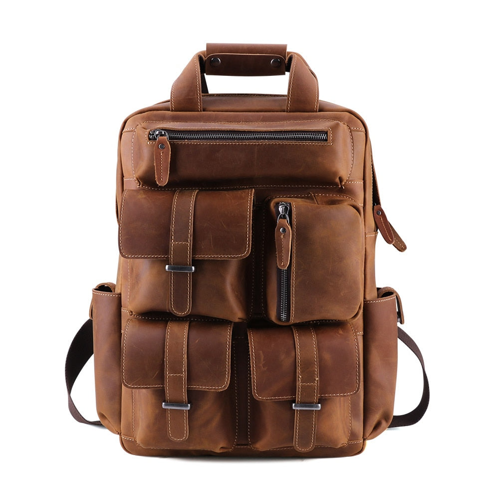 Leather Rucksack Bag - Suede & Saddle Leather Co.