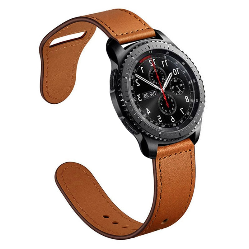 Leather Strap For Samsung Galaxy Watch - Suede & Saddle Leather Co.