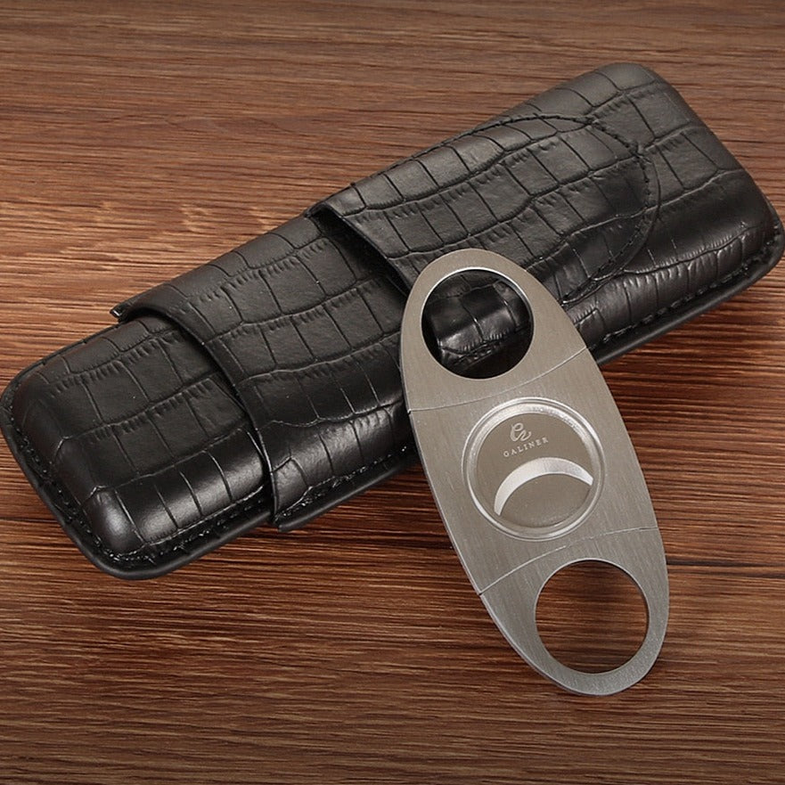 Leather Cigar Case - Suede & Saddle Leather Co.