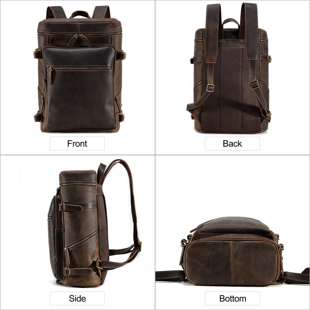 Genuine Leather Backpack - Suede & Saddle Leather Co.