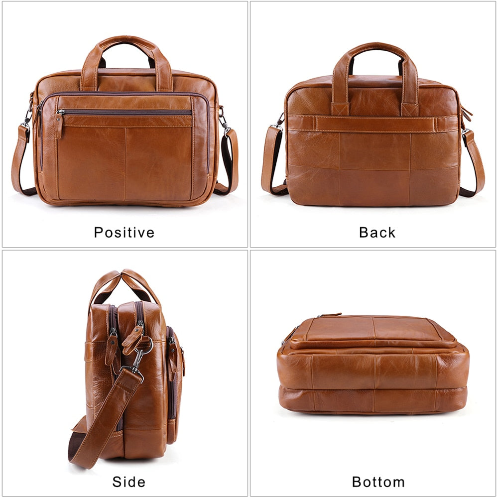 Casual Business Bag - Suede & Saddle Leather Co.