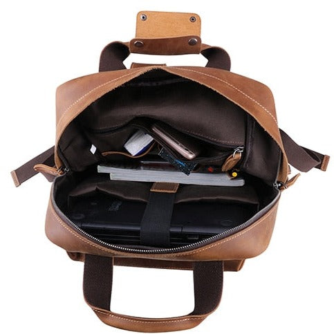 Leather Rucksack Bag - Suede & Saddle Leather Co.