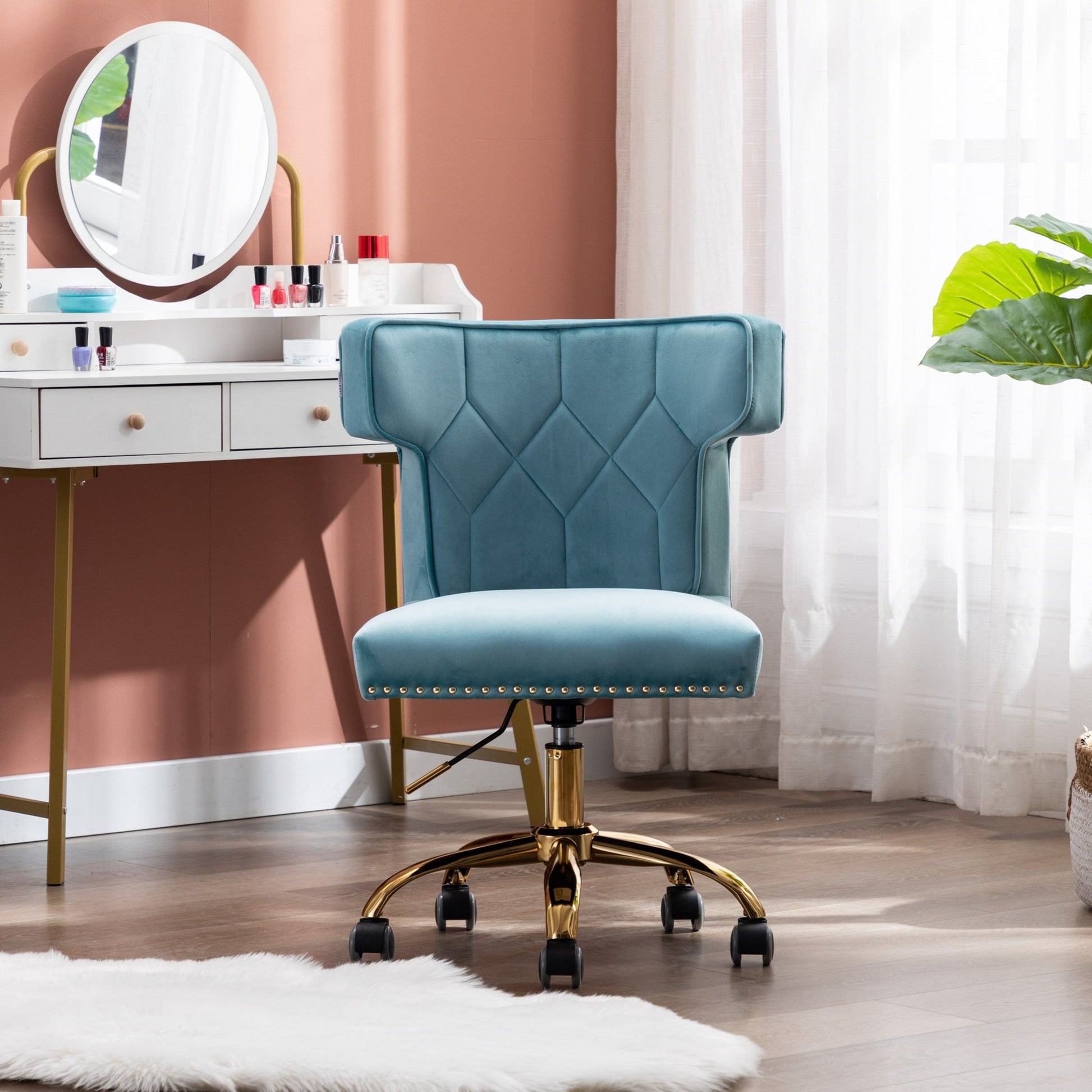 Pastel Swivel Chair - Suede & Saddle Leather Co.