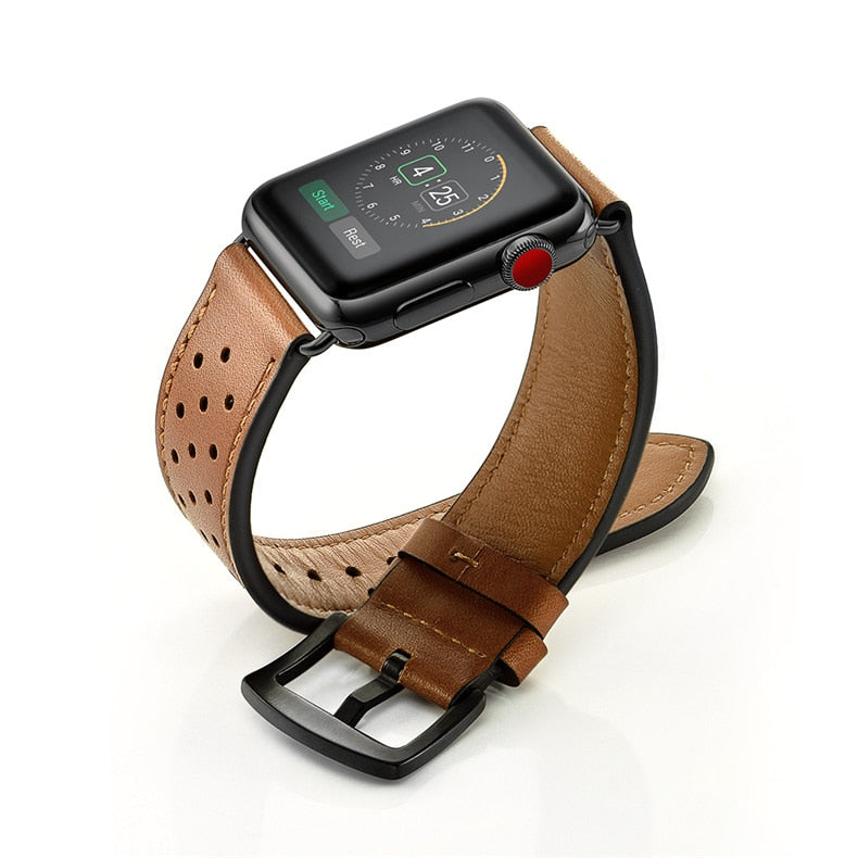 Leather Strap For Apple Watch - Suede & Saddle Leather Co.