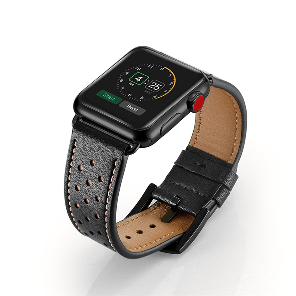 Leather Strap For Apple Watch - Suede & Saddle Leather Co.