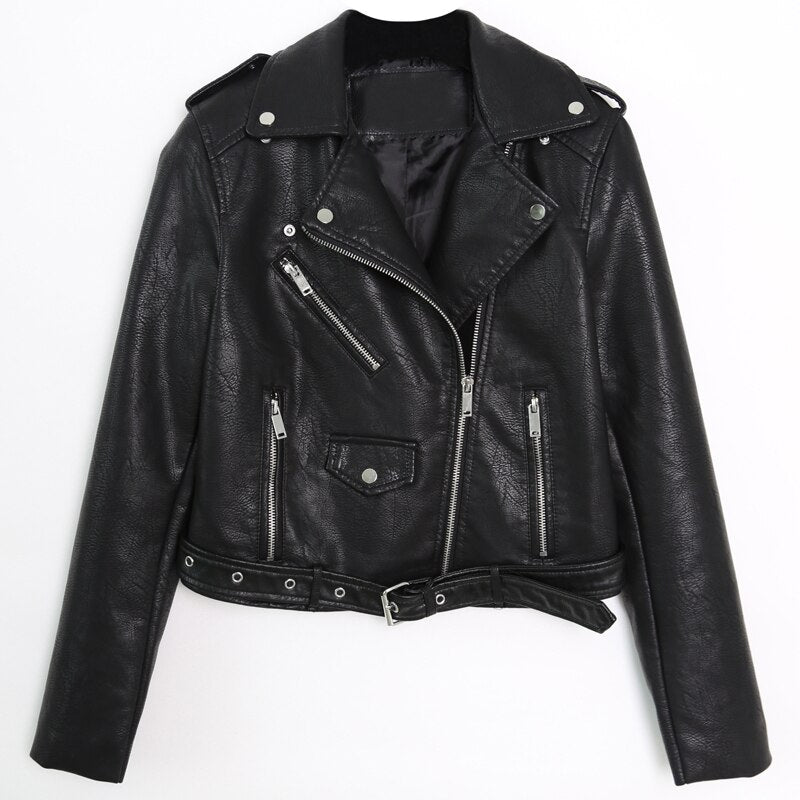 Women's Faux Leather Jacket - Suede & Saddle Leather Co.