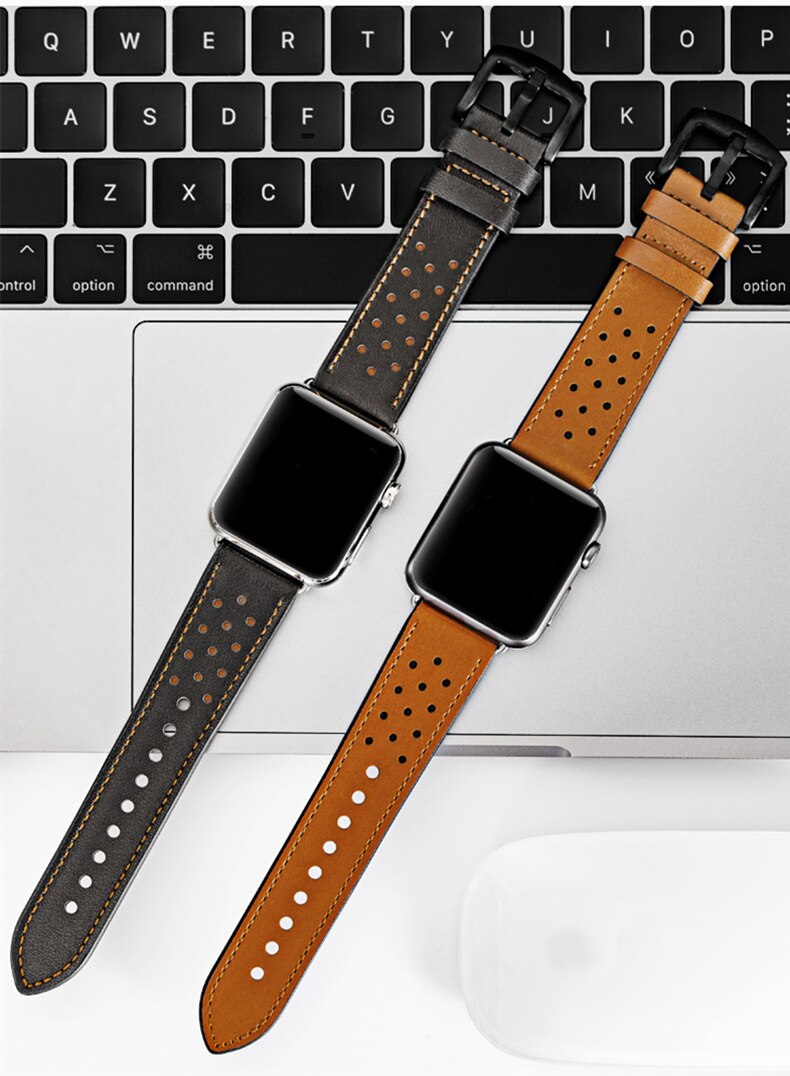 Leather Strap For Apple Watch - Suede & Saddle Leather Co.