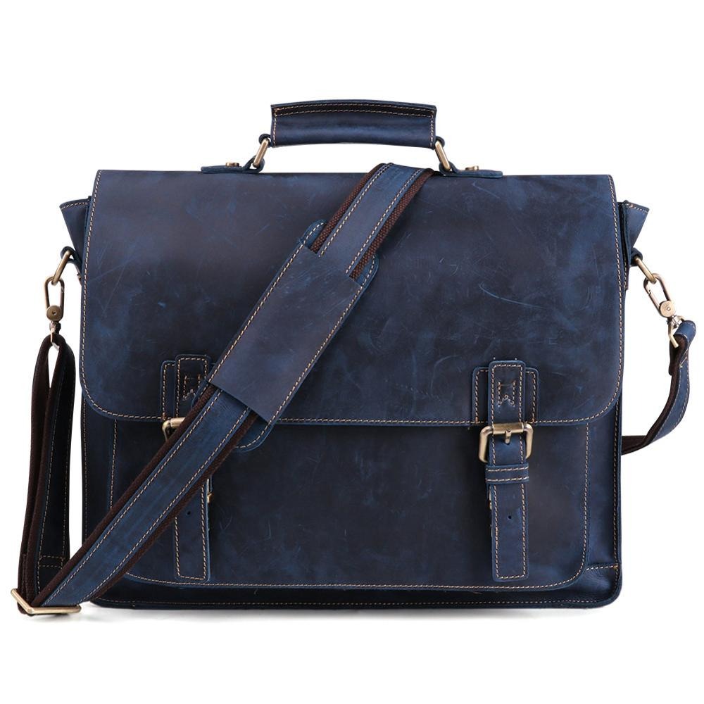 Leather Messenger Bag - Suede & Saddle Leather Co.