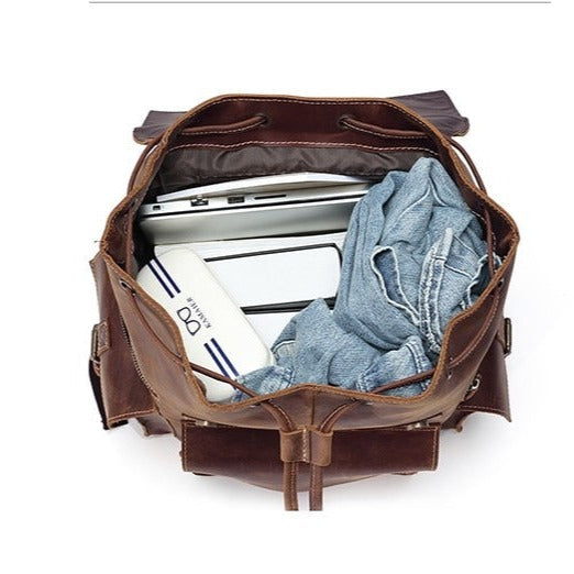 bolton suede and leather backpack Leather Backpack