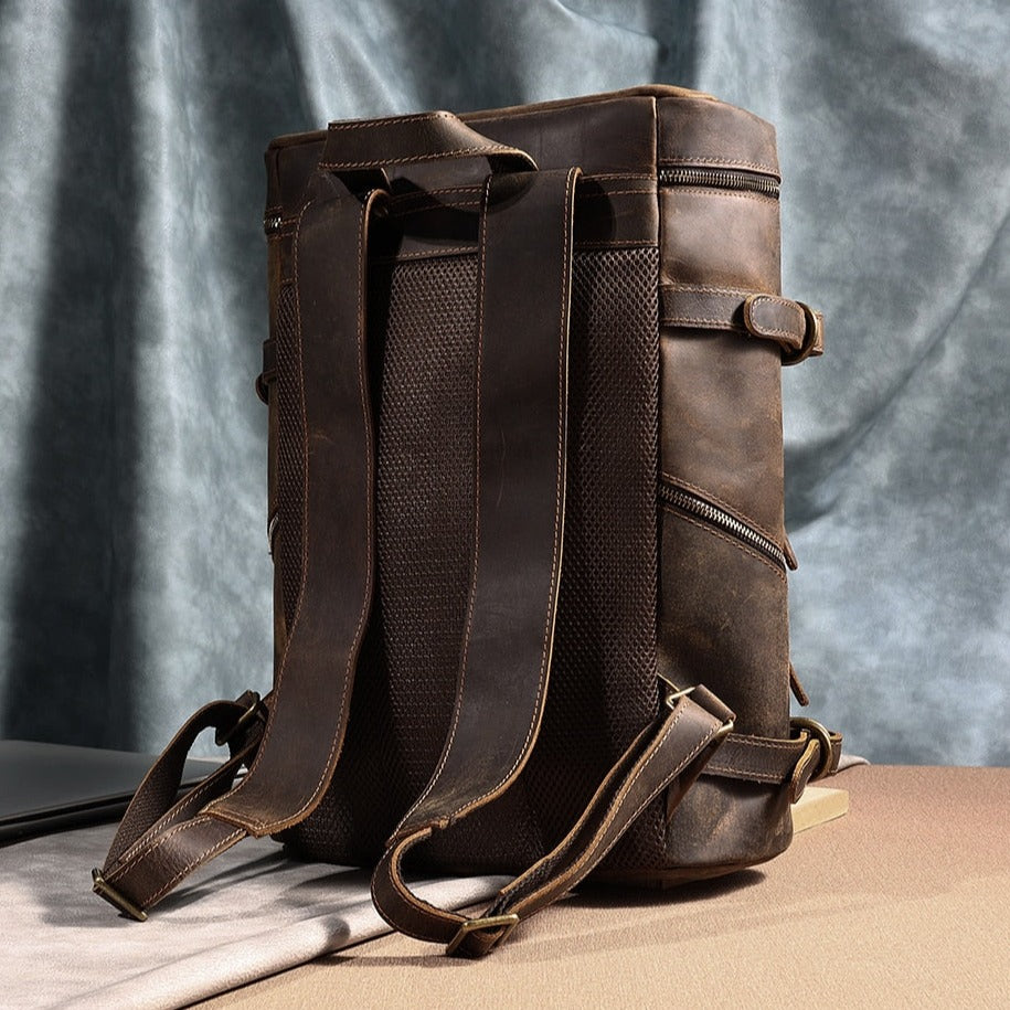 Genuine Leather Backpack - Suede & Saddle Leather Co.