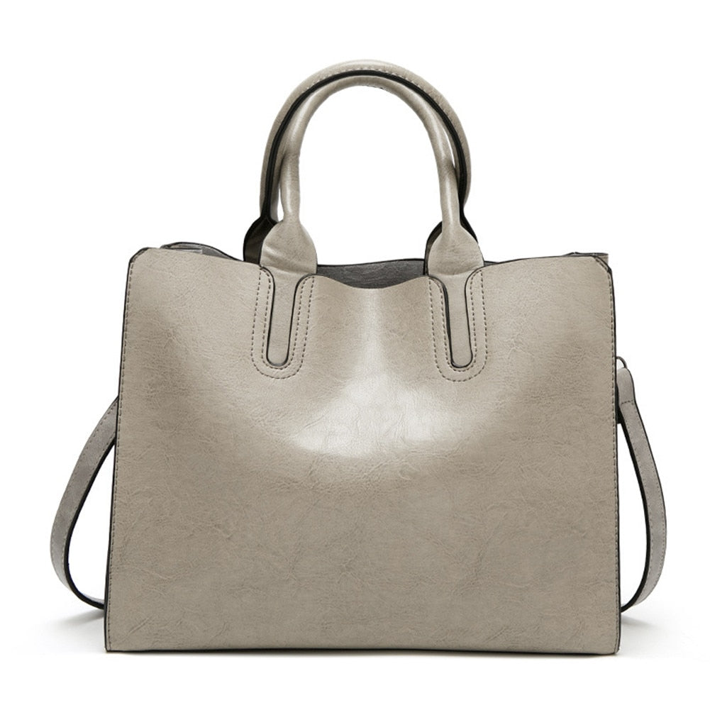 Large Leather Shoulder Bag - Suede & Saddle Leather Co.