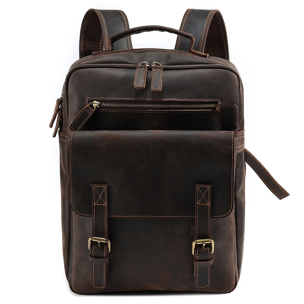 Leather Travel Backpack - Suede & Saddle Leather Co.