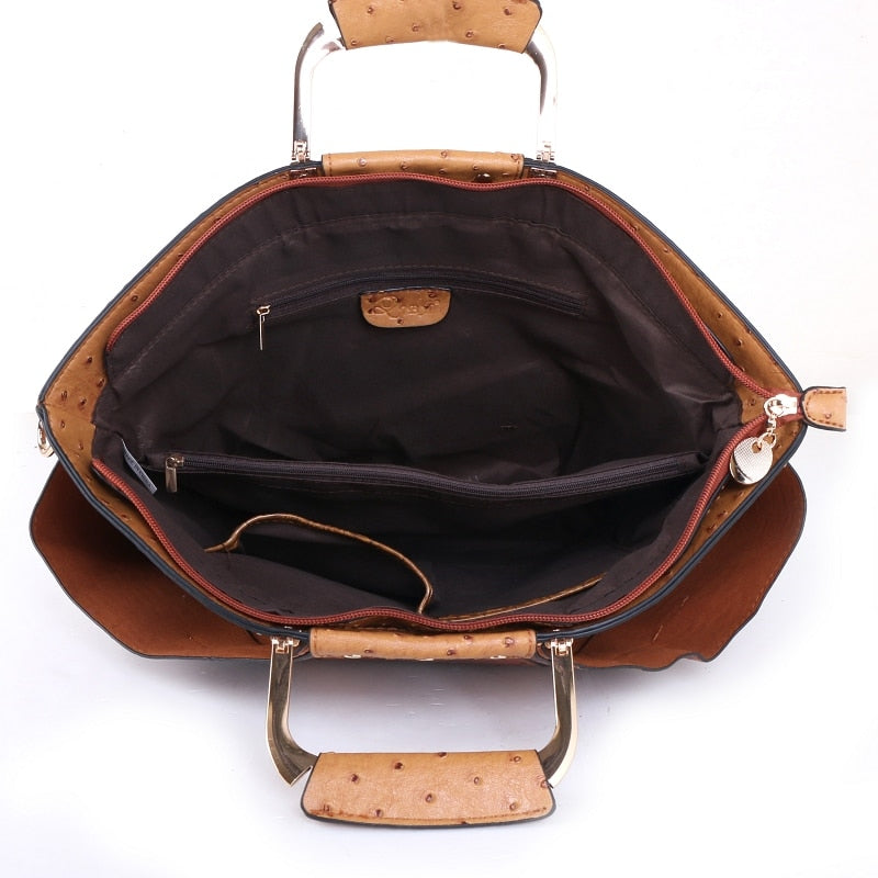 Large Capacity Handbag - Suede & Saddle Leather Co.