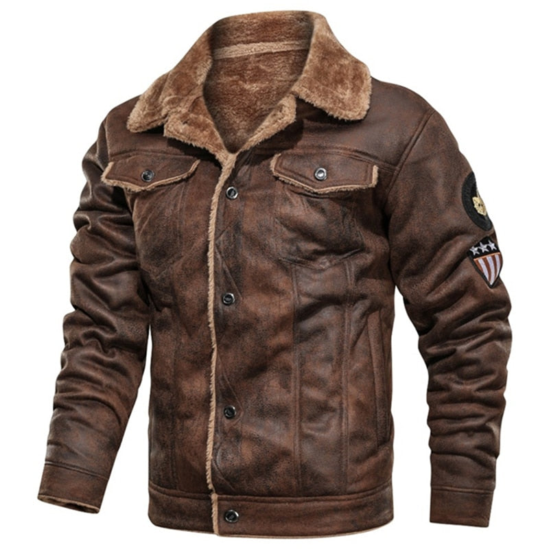 Collar Leather Jacket - Suede & Saddle Leather Co.