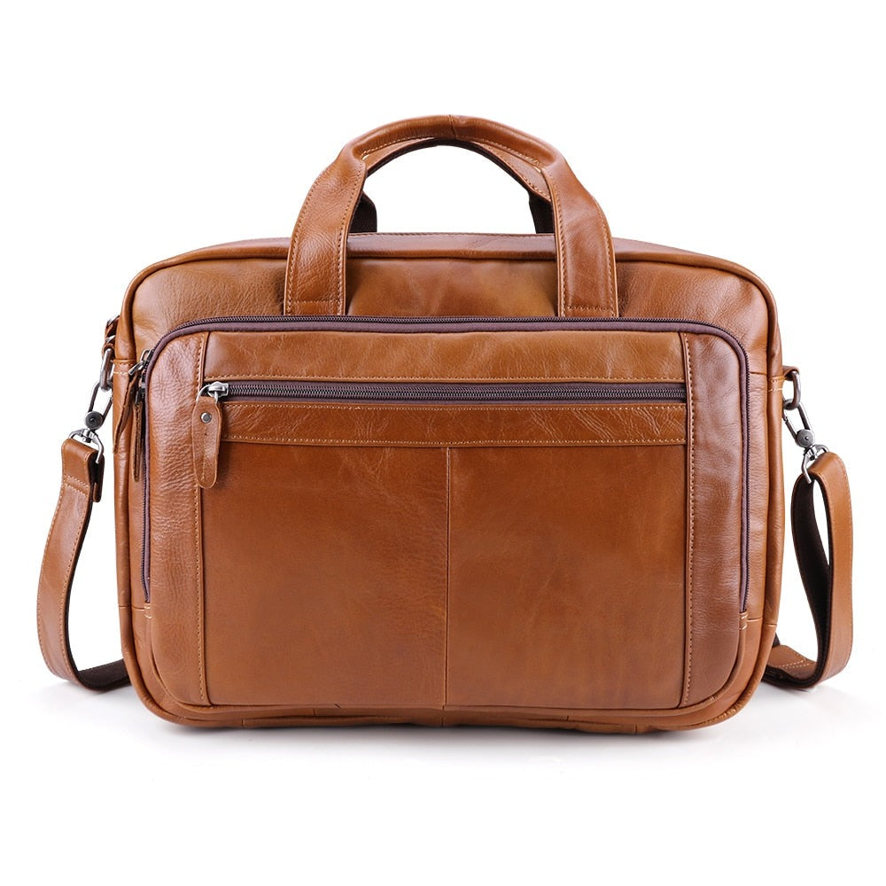 Casual Business Bag - Suede & Saddle Leather Co.