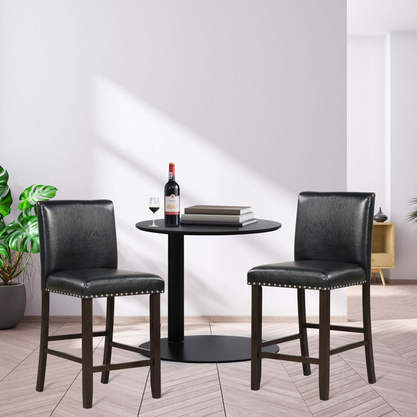 PVC Leather Bar Stools - Suede & Saddle Leather Co.