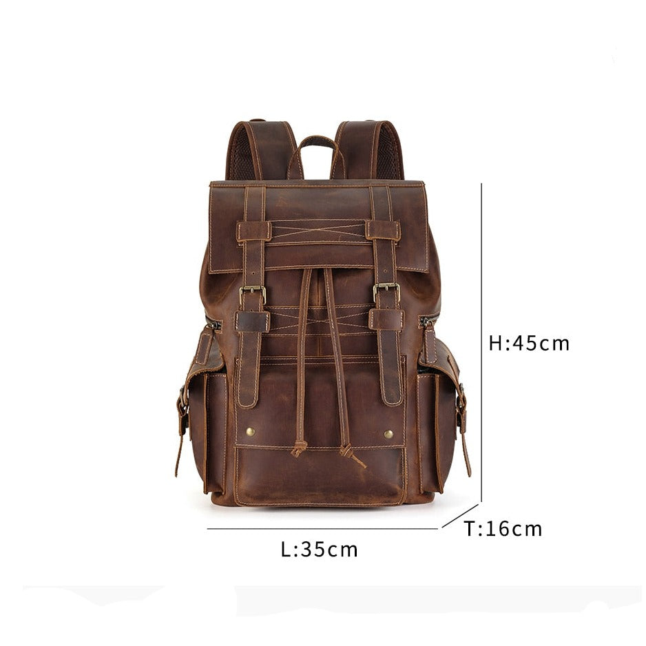 Leather Backpack - Suede & Saddle Leather Co.