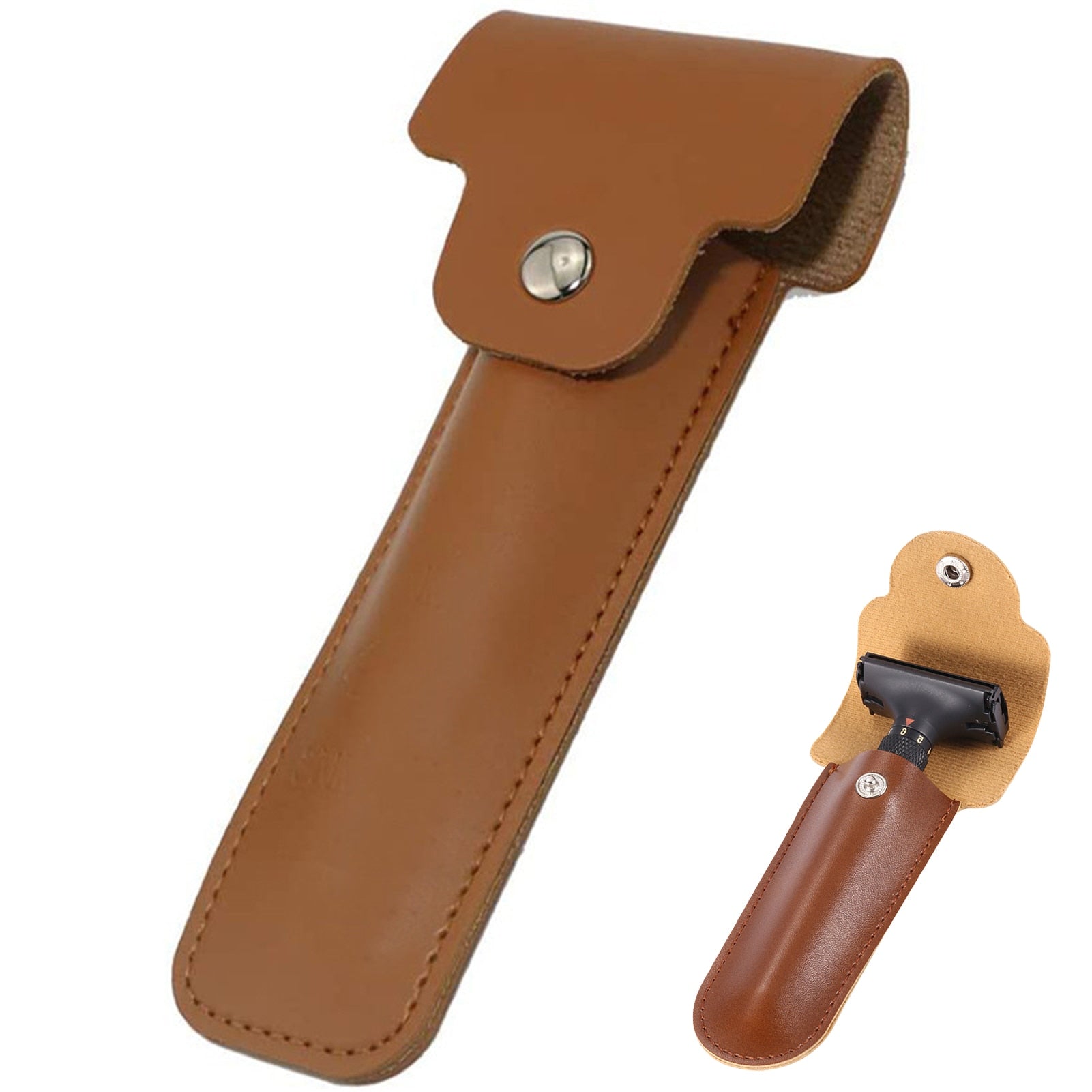 Razor Case Holder - Suede & Saddle Leather Co.