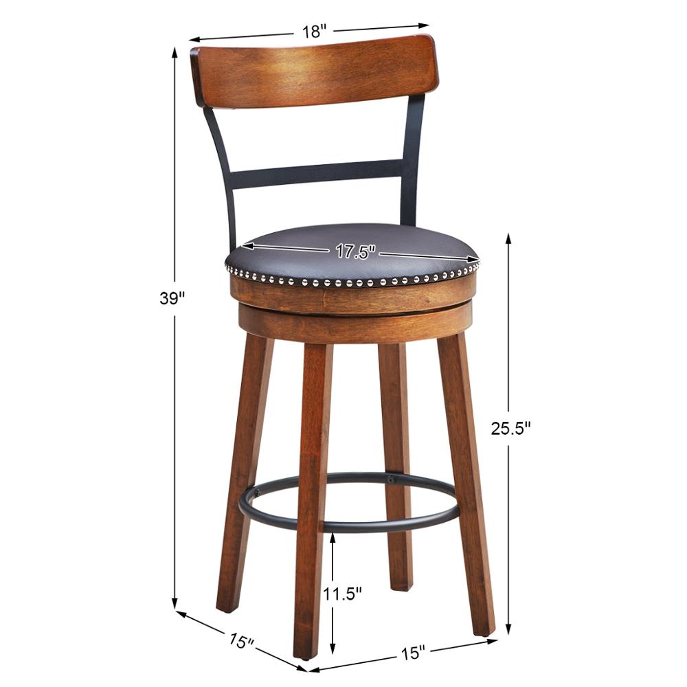 Rustic Swivel Bar Stools - Suede & Saddle Leather Co.