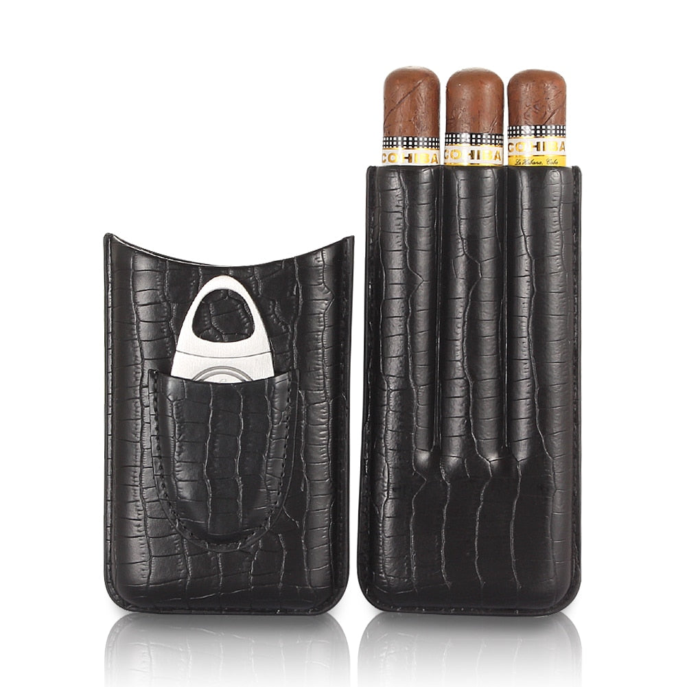 Leather Cigar Case - Suede & Saddle Leather Co.