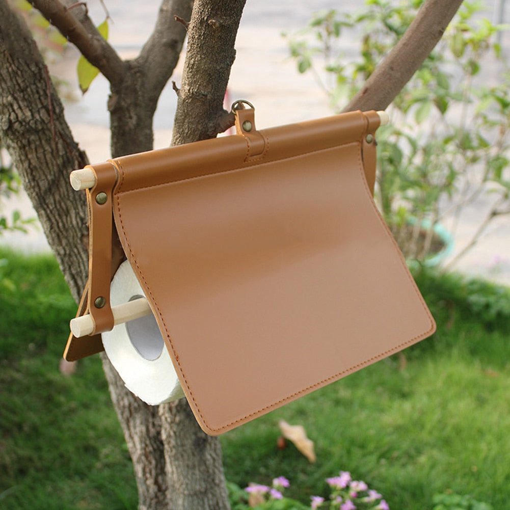 Hanging Tissue Holder - Suede & Saddle Leather Co.