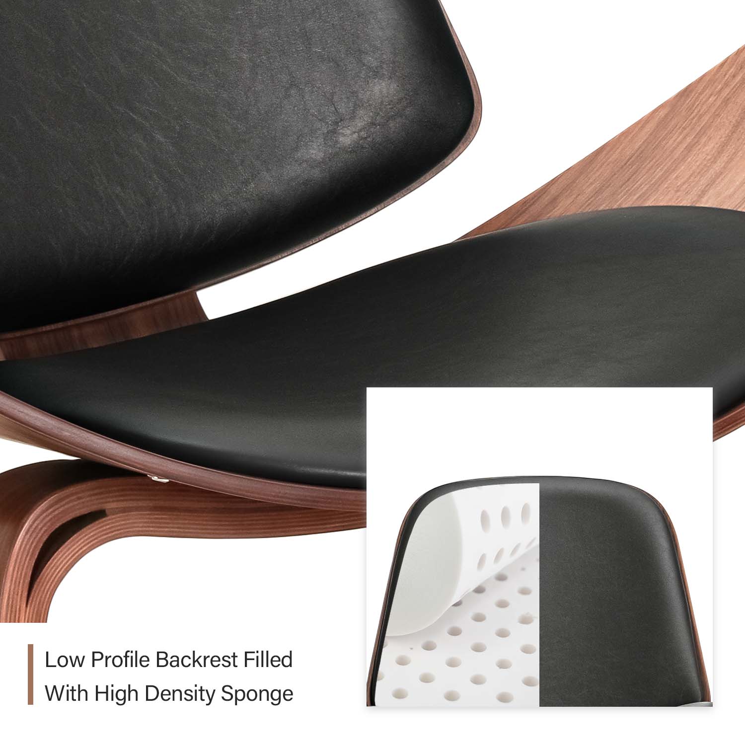 Nordic Lounge Chair - Suede & Saddle Leather Co.