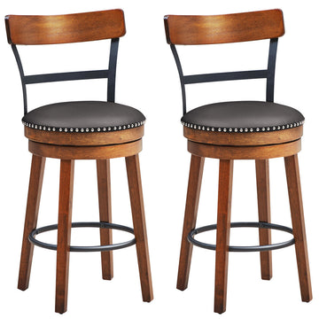 Rustic Swivel Bar Stools