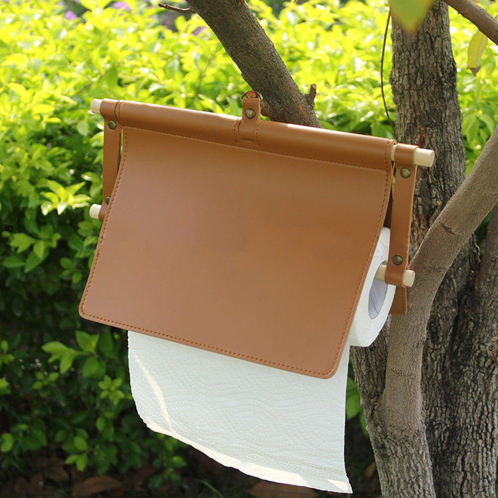 Hanging Tissue Holder - Suede & Saddle Leather Co.