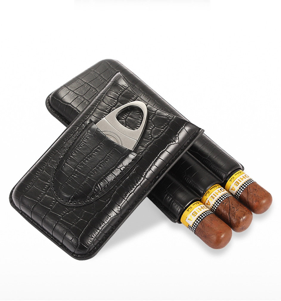 Leather Cigar Case - Suede & Saddle Leather Co.