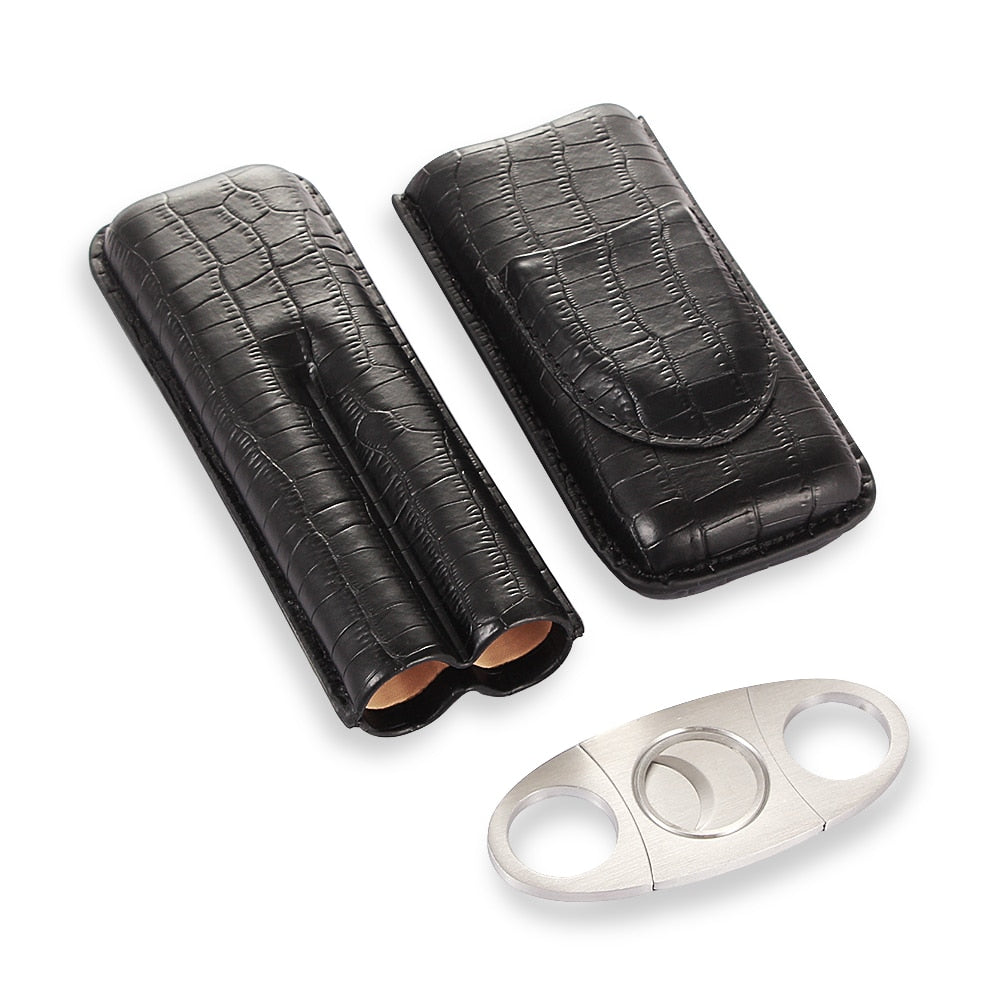 Leather Cigar Case - Suede & Saddle Leather Co.