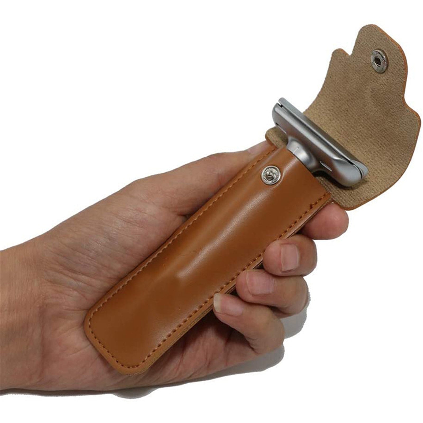Razor Case Holder - Suede & Saddle Leather Co.