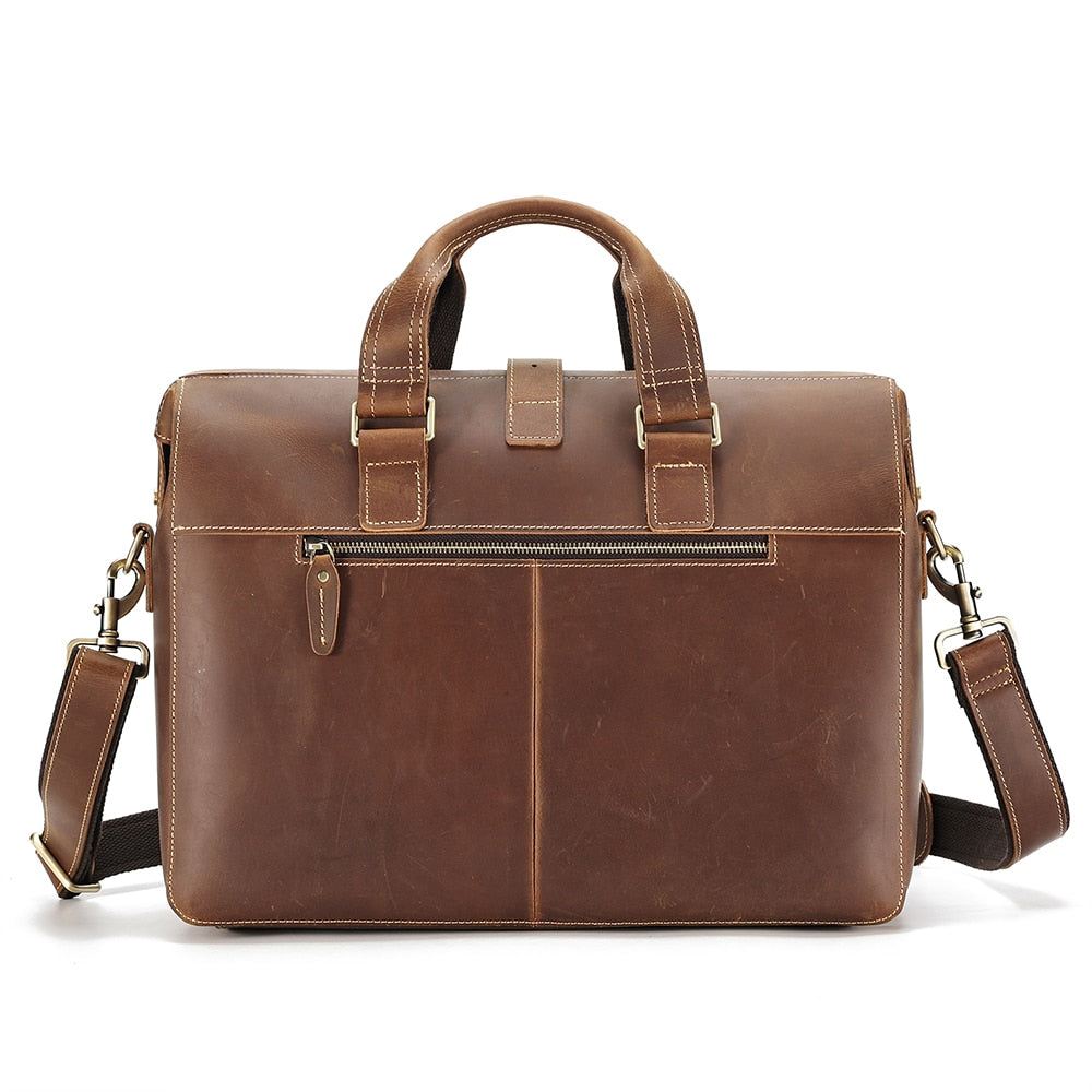 Men's Shoulder Handbag - Suede & Saddle Leather Co.